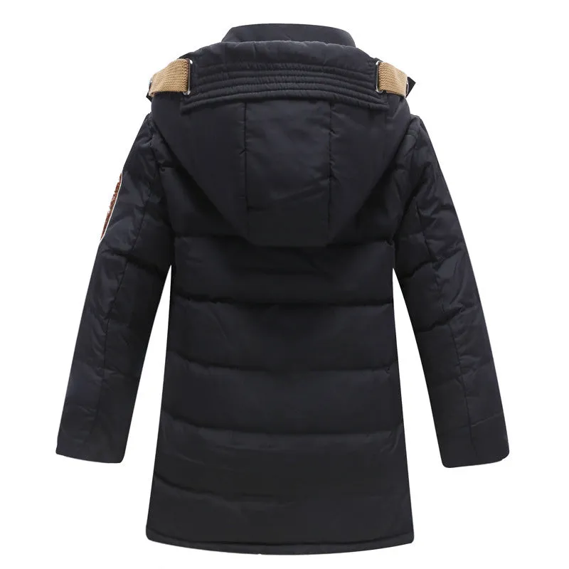 -30 Degree Children's Winter Jackets Duck Down Padded Children Clothing Big Boys Warm Winter Down Coat Thickening Outerwear