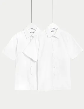 2 pairs of school skinny shirts for girls (2-18 years) Marks & Spencer, white