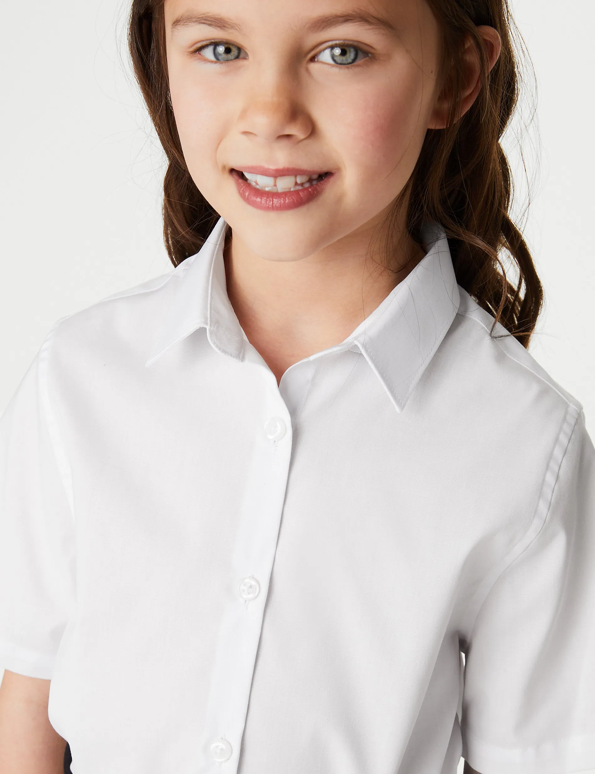 2 pairs of school skinny shirts for girls (2-18 years) Marks & Spencer, white