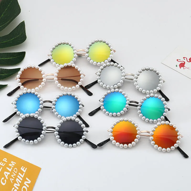 2PCS Pearl Children's Sunglasses Accessories Wholesale