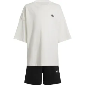 adidas Originals White/Black Lk Dy Mm Shorts Set