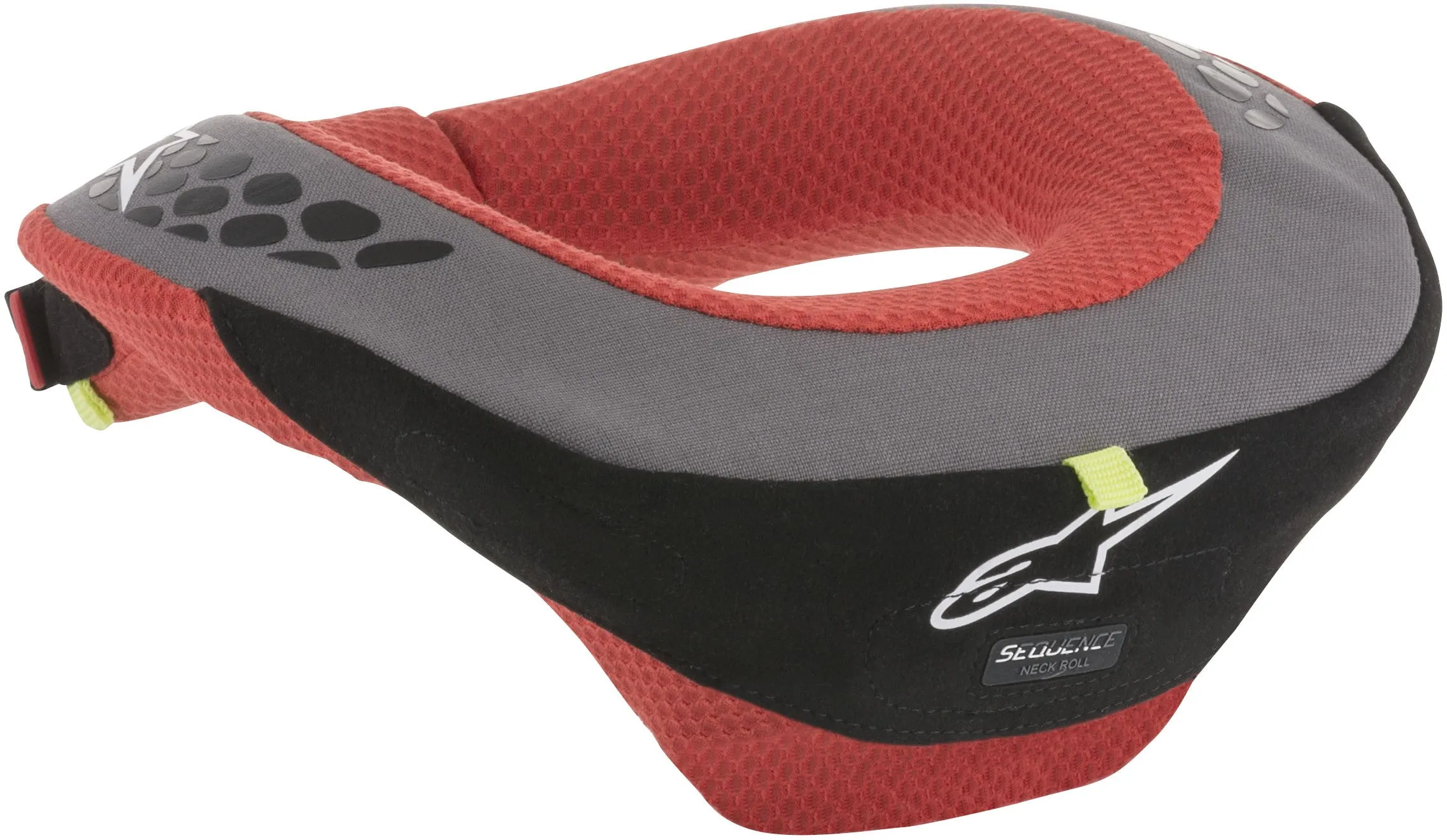 ALPINESTARS YOUTH SEQUENCE NECK SUPPORT BLACK/RED YS/YM 6741018-13-S/M