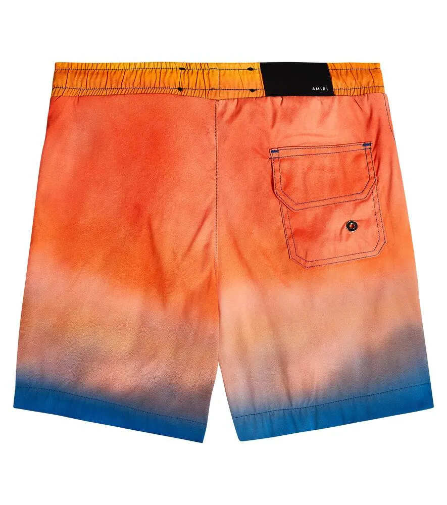 Amiri gradient swim shorts, multicolored