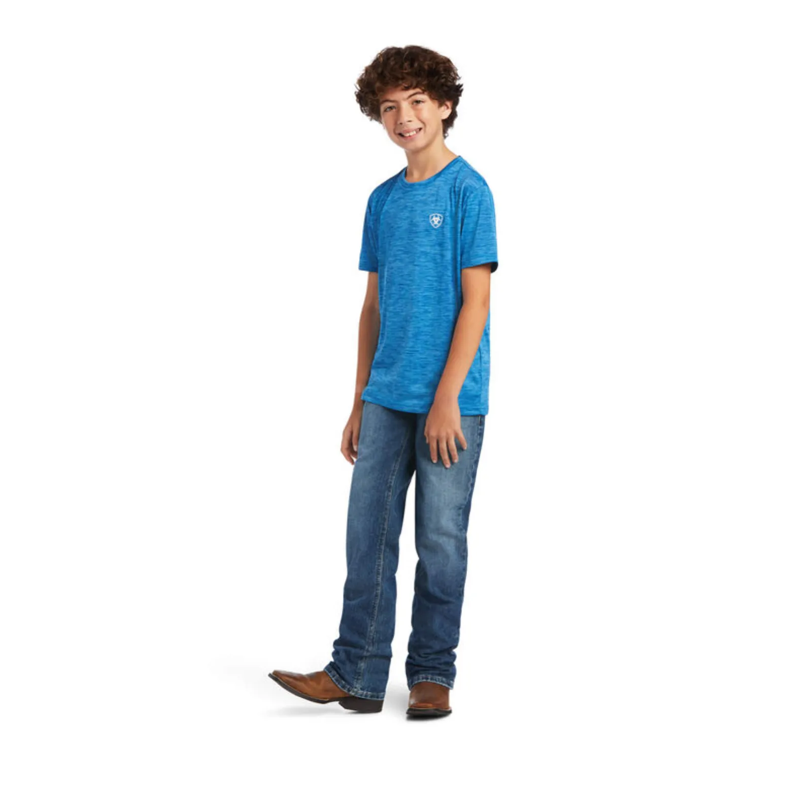 Ariat® Children's Charger Patriotic Rush Of Blue Graphic T-shirt 10040636