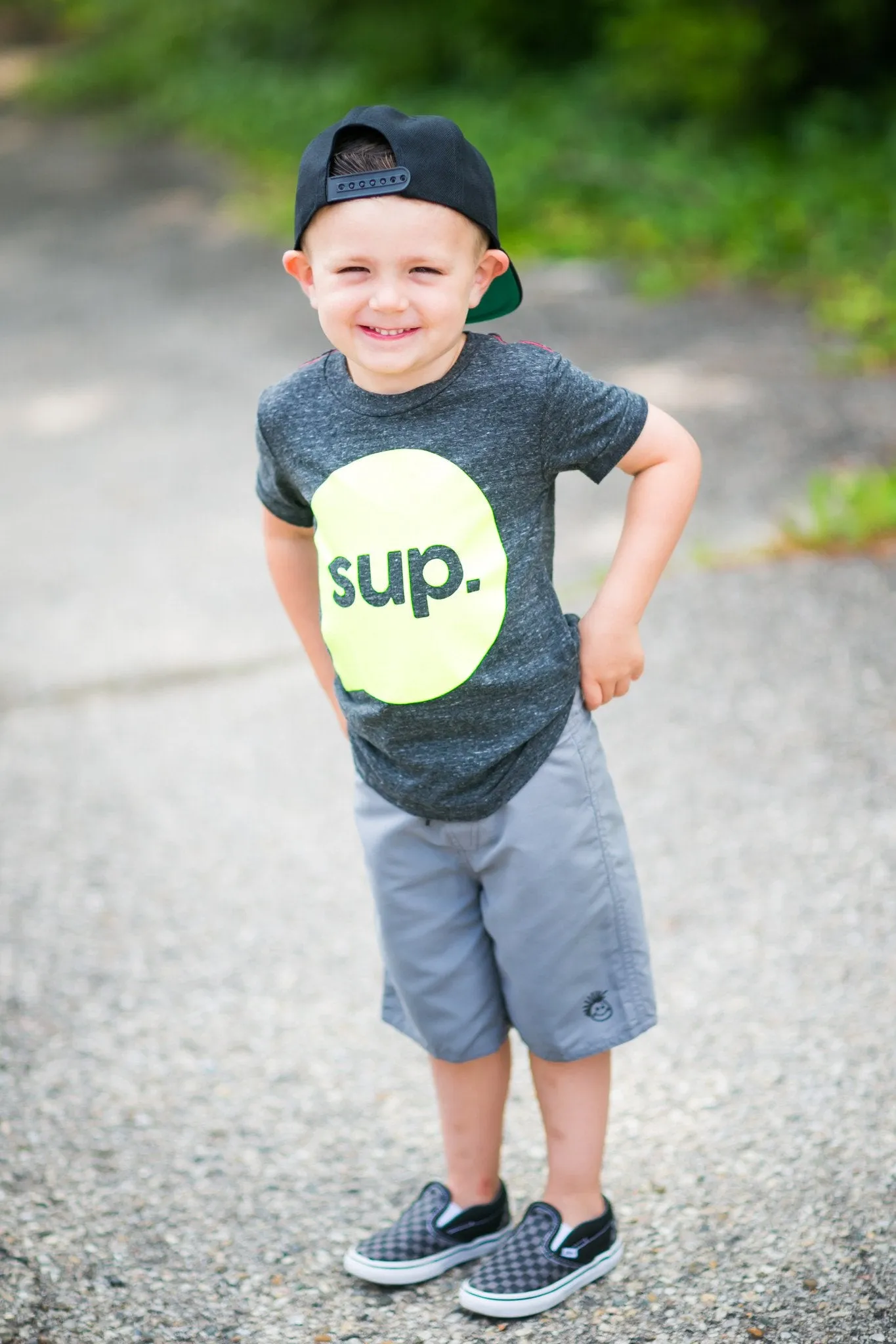 Baby and Children's SnapBack Hat in Black