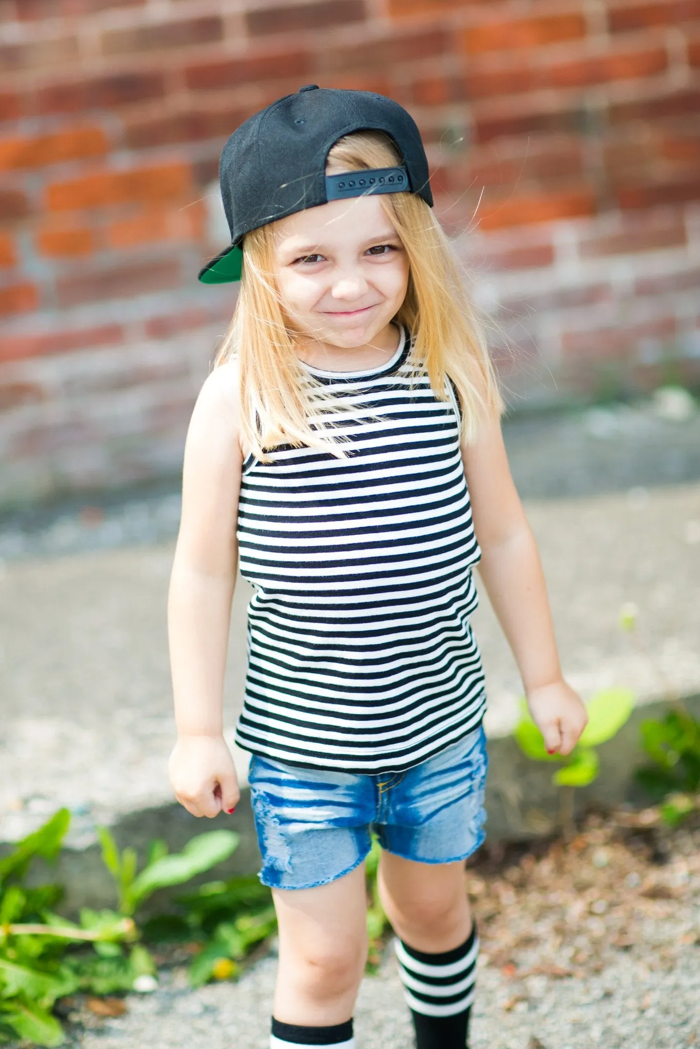 Baby and Children's SnapBack Hat in Black