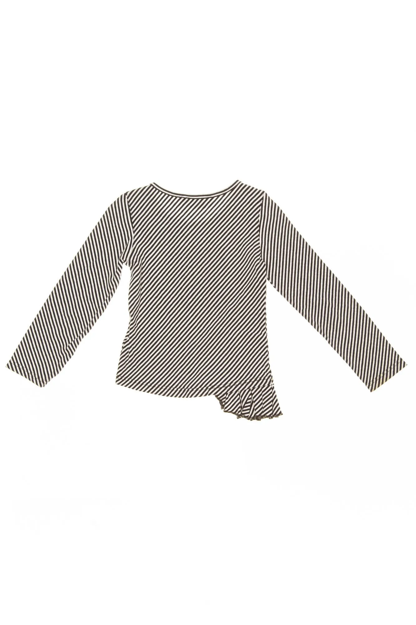 Baby Dior - Black and White Striped Long Sleeve Shirt - 3A