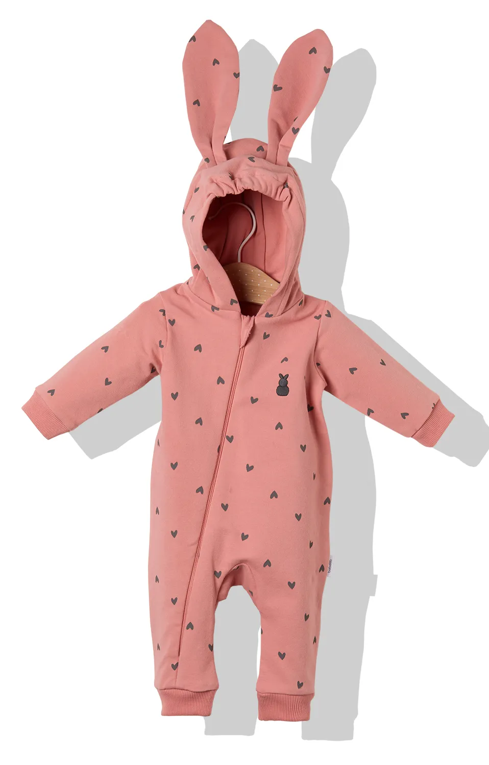 Bebetto Bunny Pramsuit Pink (0-12mths)