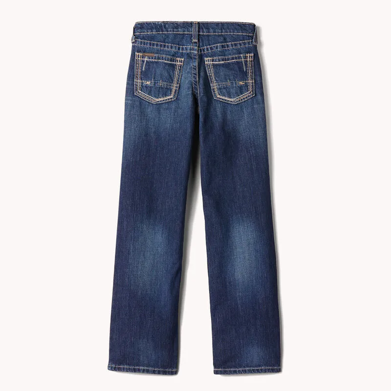 Boys Ariat 10018338 B5 Slim Boundary Stackable Straight Leg Jean