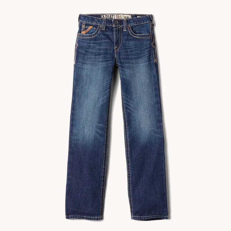 Boys Ariat 10018338 B5 Slim Boundary Stackable Straight Leg Jean