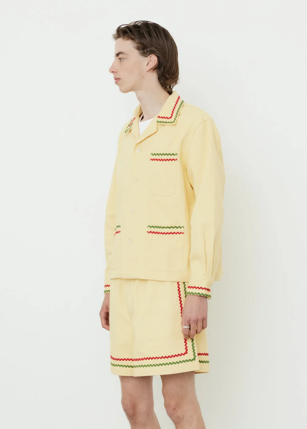 Canary Rickrack Overshirt