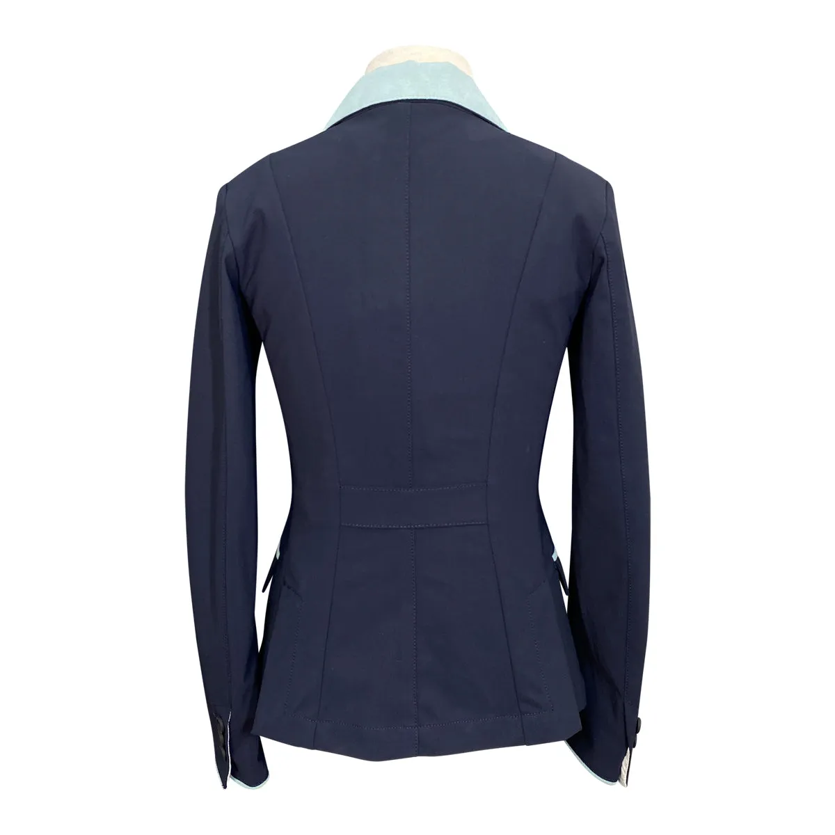 Cavalleria Toscana GP Young Rider Jacket in Navy w/Aqua - Children's 12