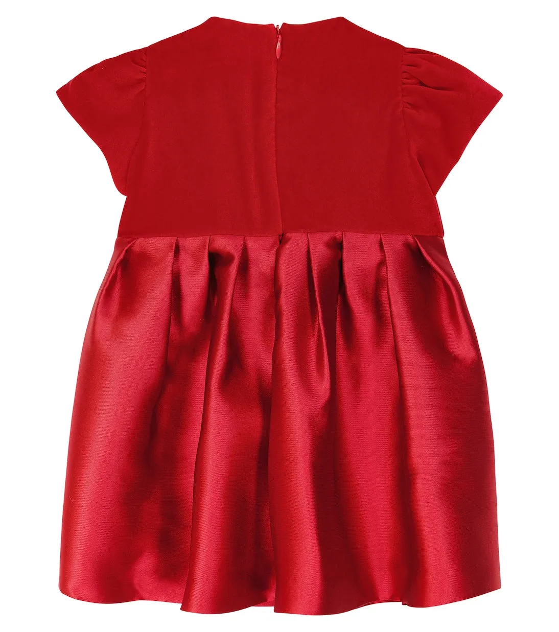 Children's dress with bow Il Gufo, red