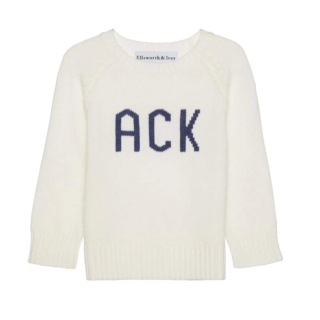 Children’s Nantucket 'ACK' Crewneck Sweater