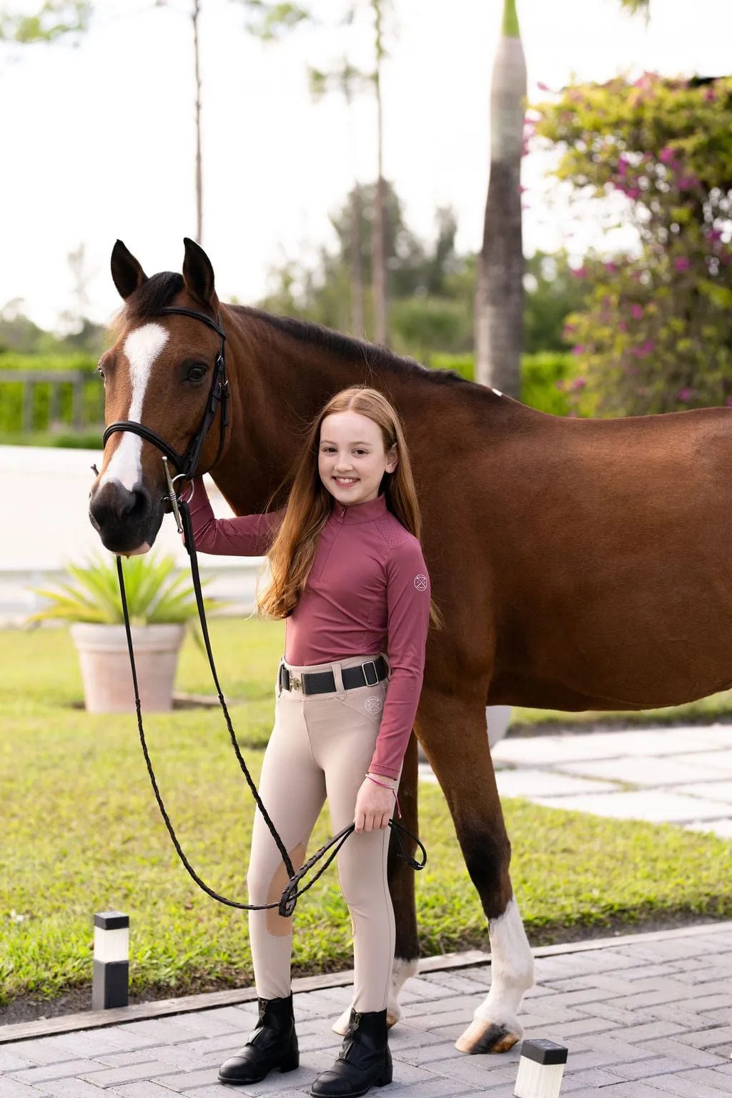 Childrens Sara Sun Shirt in Rosewood