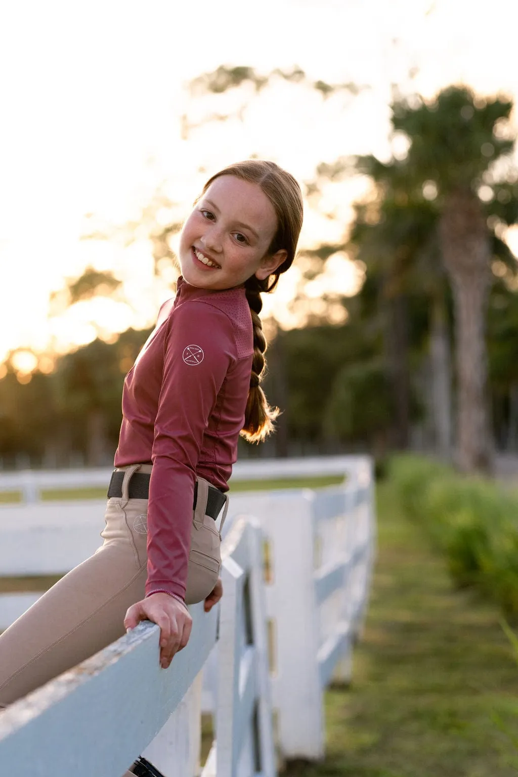 Childrens Sara Sun Shirt in Rosewood