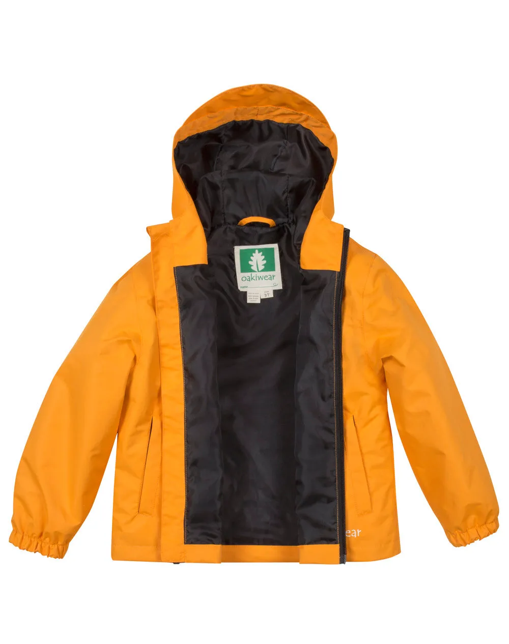 Children's Waterproof Shell Jacket, Lava Orange