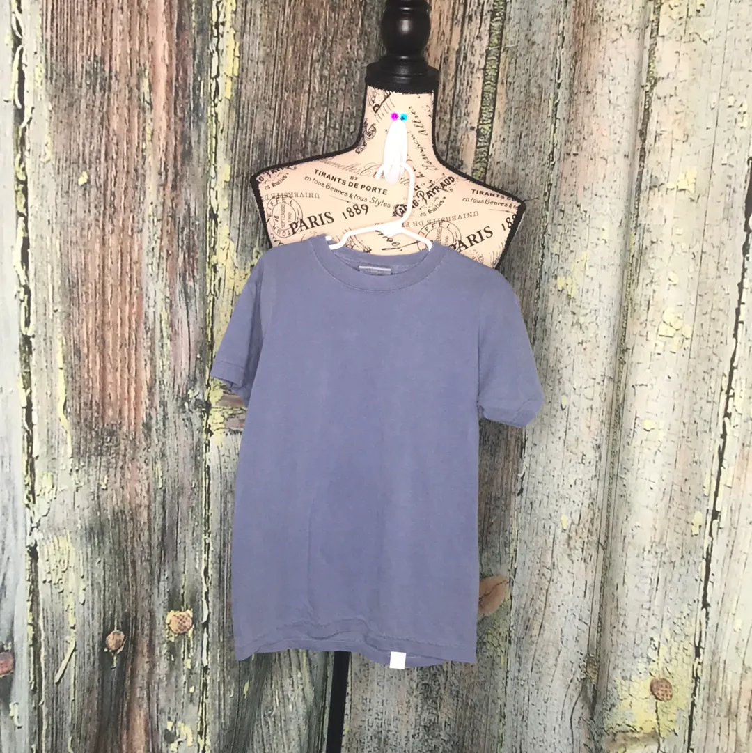 Comfort Colors denim blue T-shirt size youth