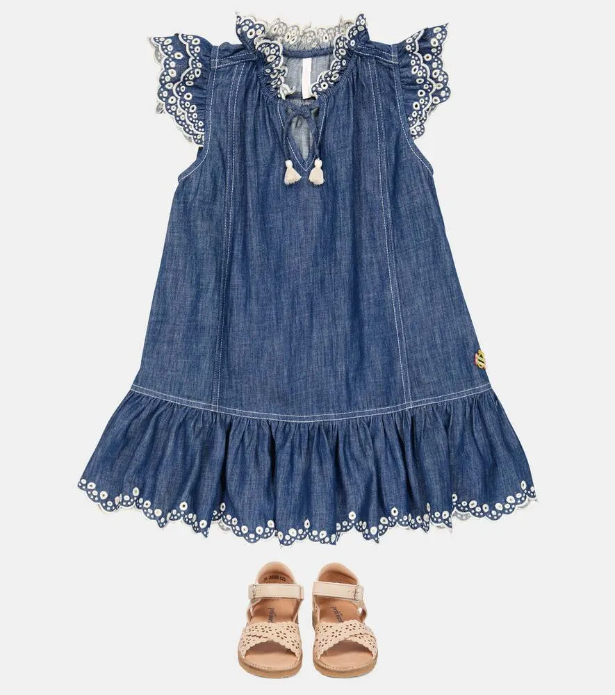 Denim dress Tiggy Zimmermann Kids, blue