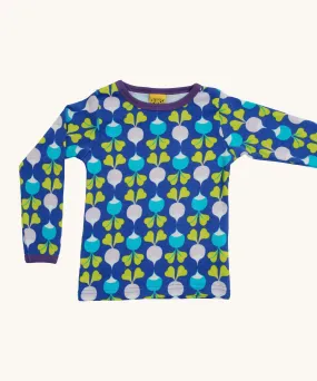 Duns Long Sleeve Top - Big Radish Blue