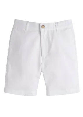 E-land Twill Shorts - White