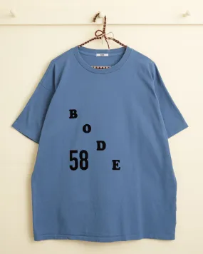 Flocked Bode Tee - Blue