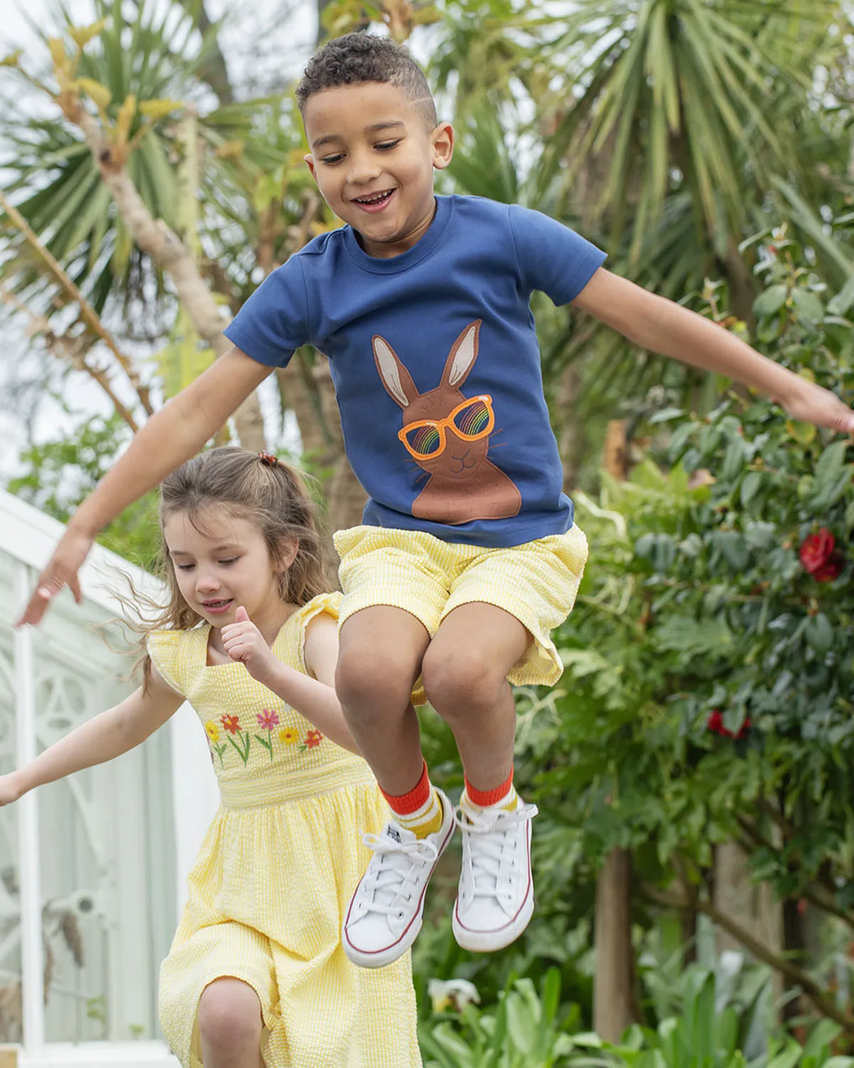 Frugi Archie Seersucker Shorts - Dandelion