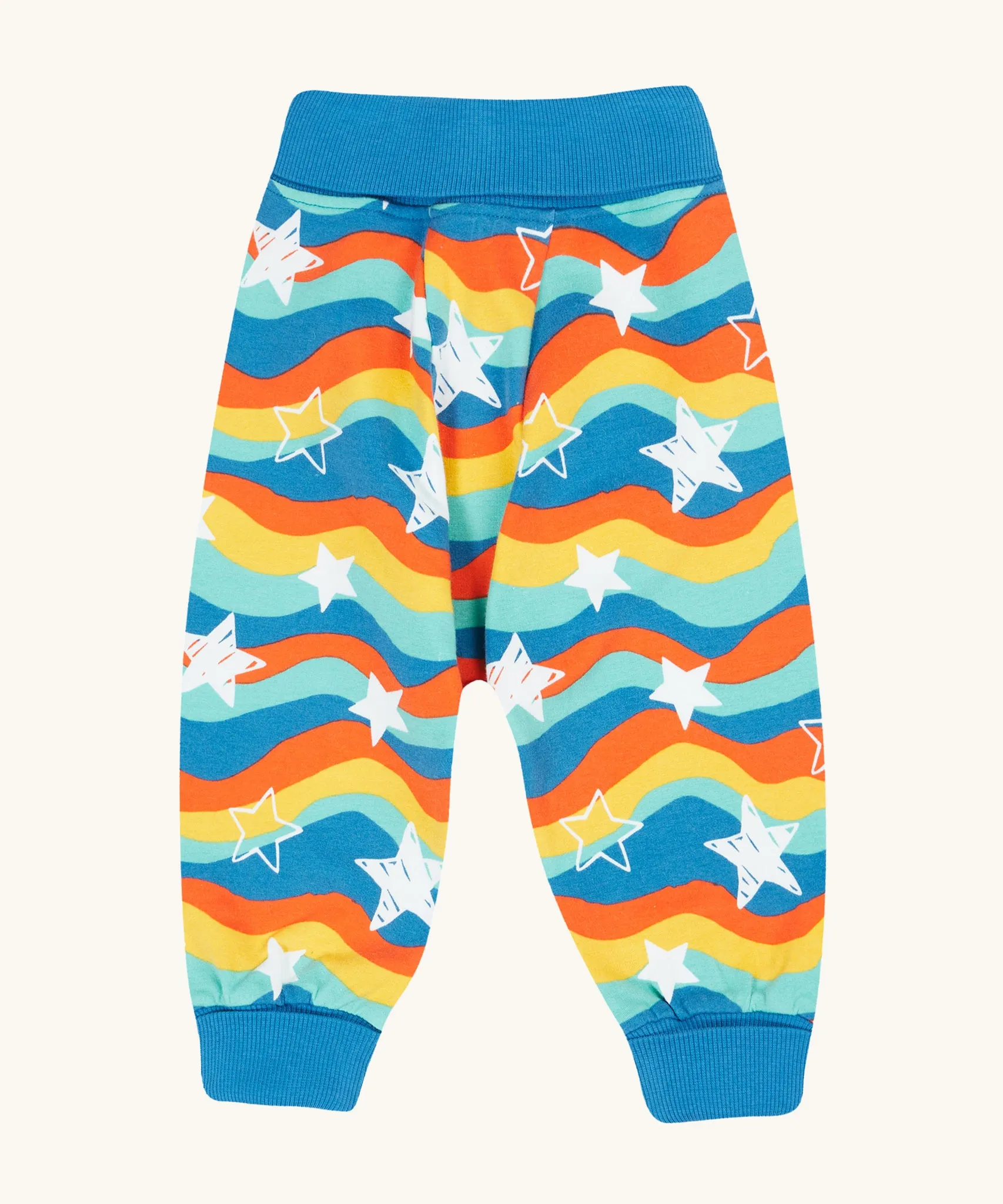 Frugi Cosy Parsnip Pants - Wavy Stars/Protect Your Planet