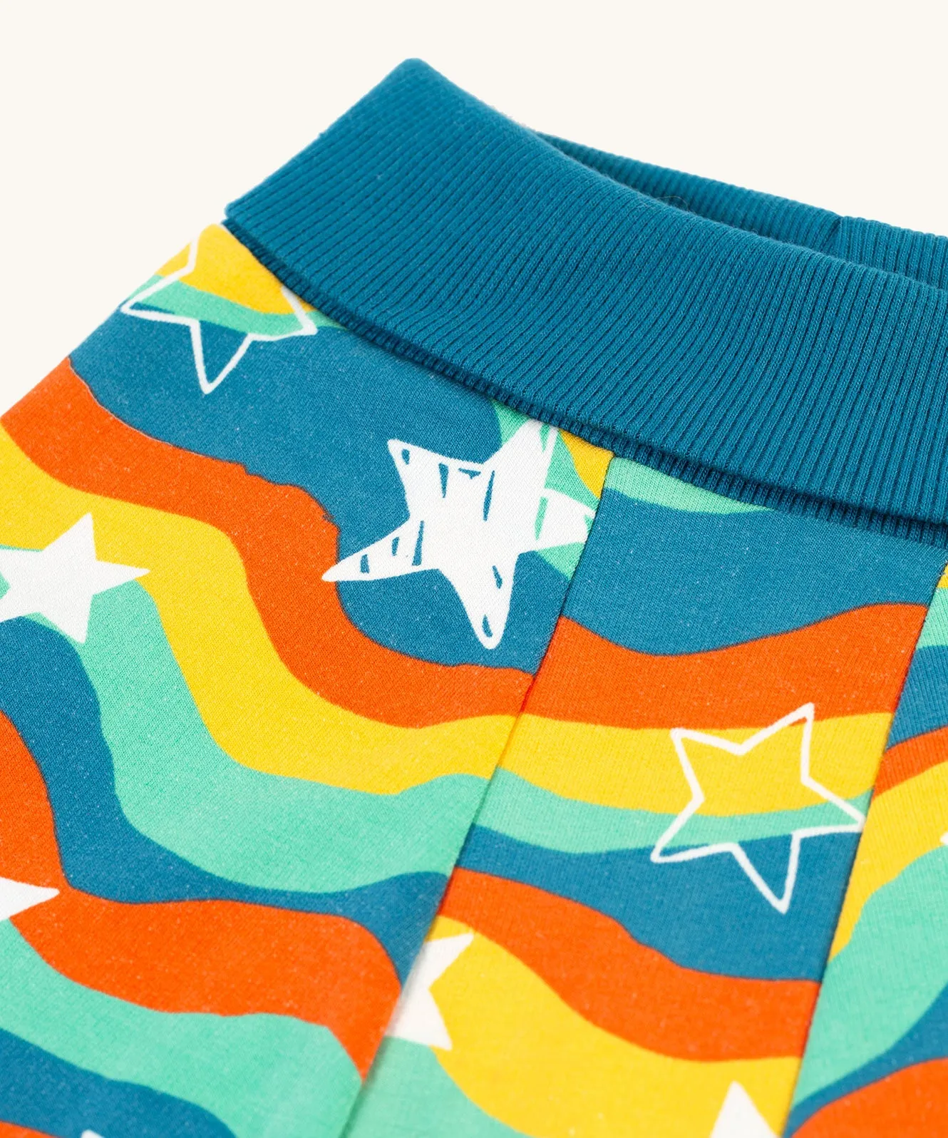 Frugi Cosy Parsnip Pants - Wavy Stars/Protect Your Planet