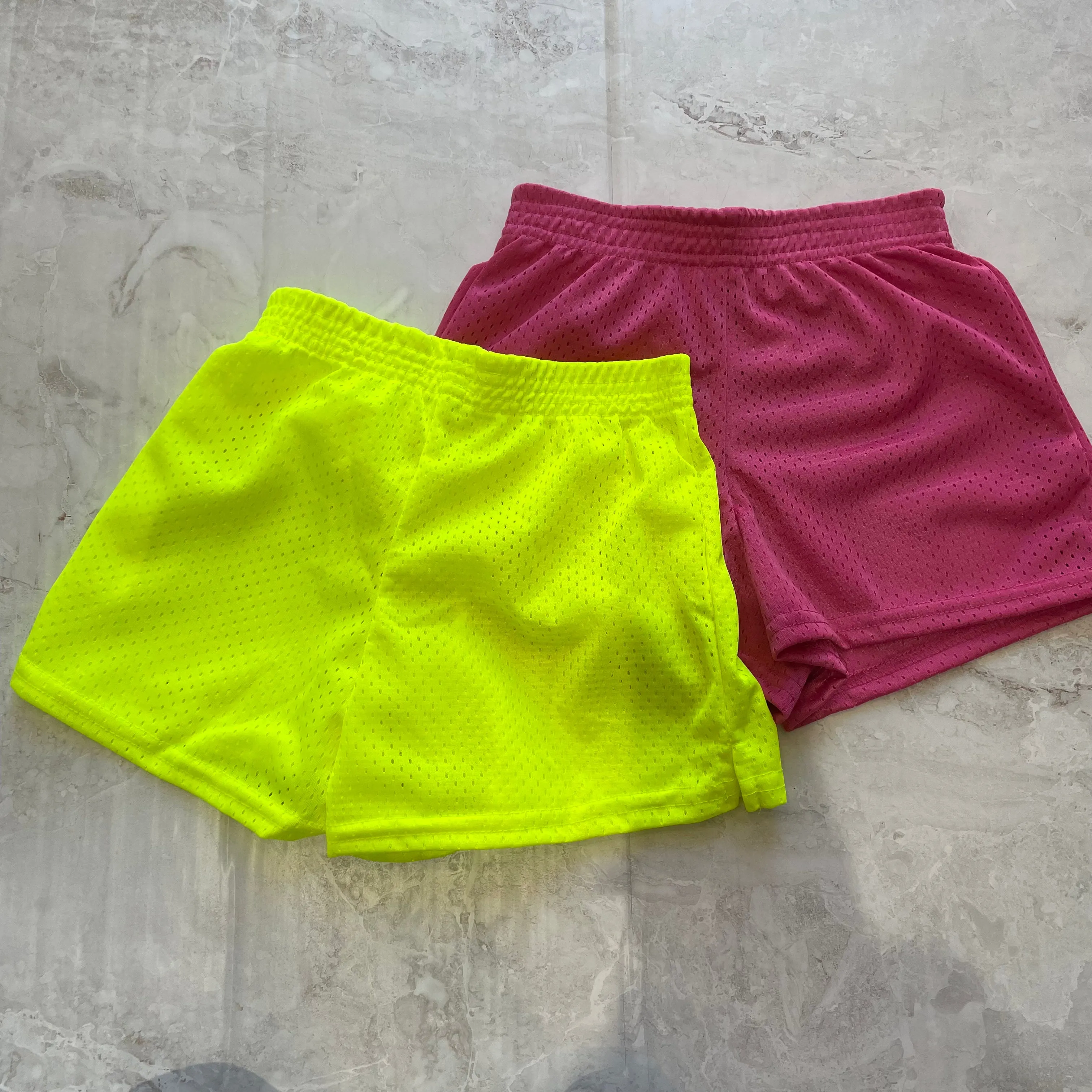 Girls Bottoms | Mesh Shorts- Hot Pink | Dori Creations