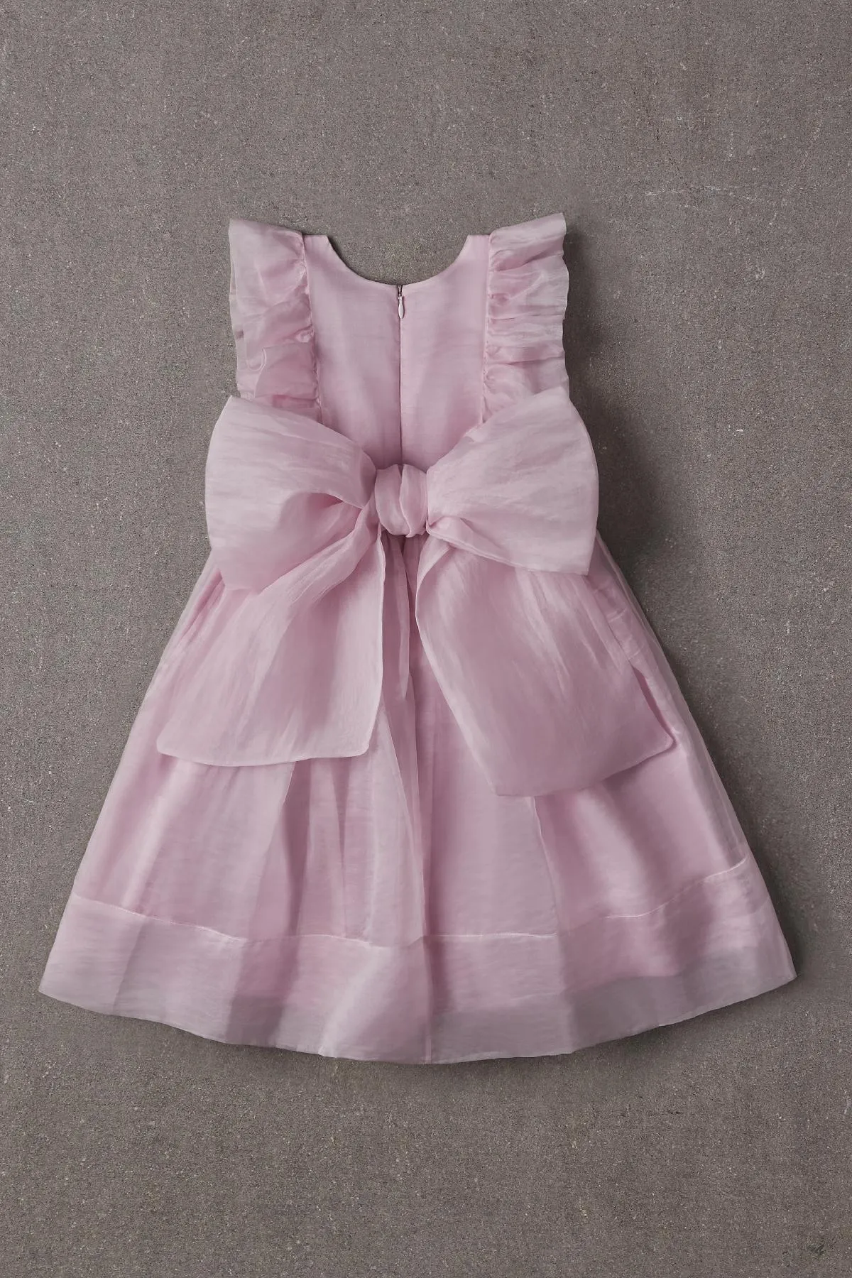 Girls Dress Nellystella Mae Silk - Pale Iris (Size 10 left)