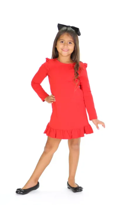 Girls Remi Dress - Holly Berry