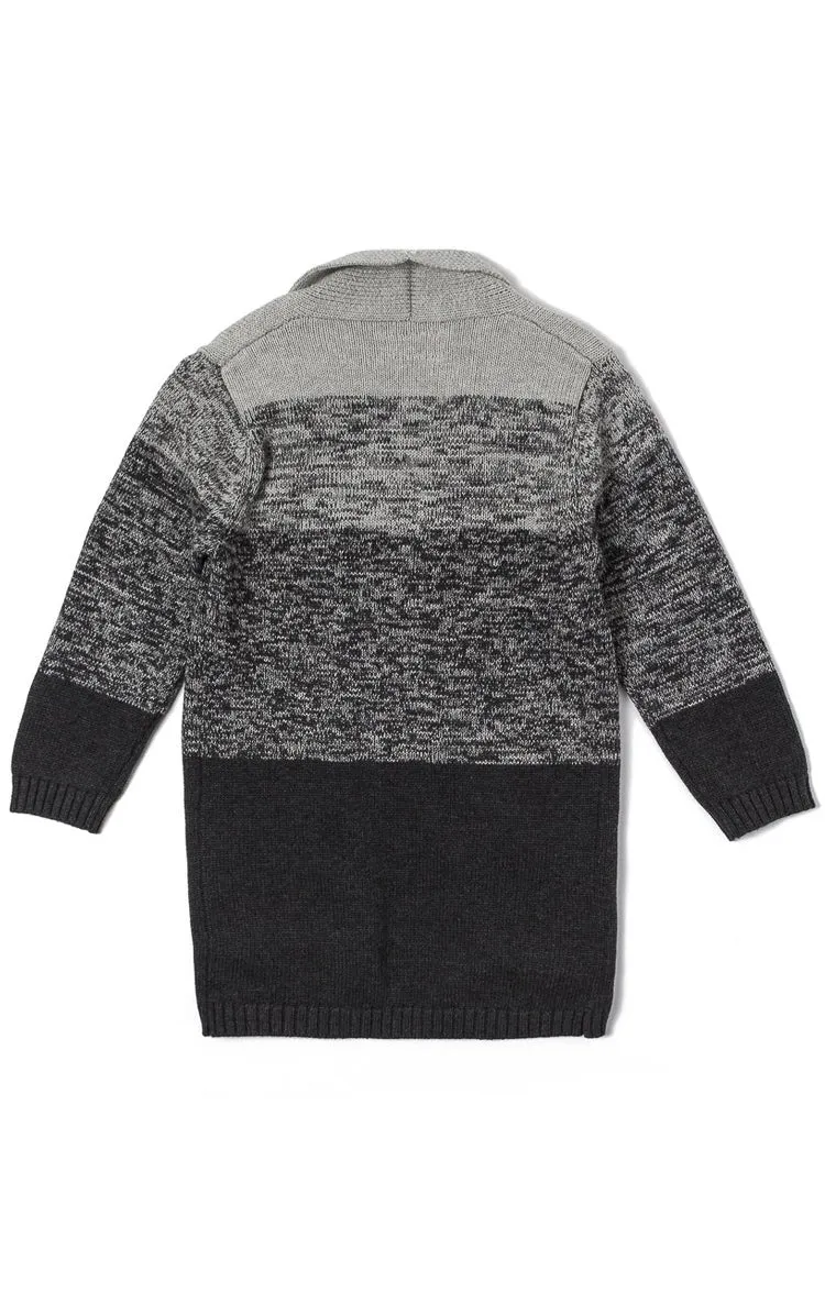 Haus of JR Jarred Cardigan Heather Grey