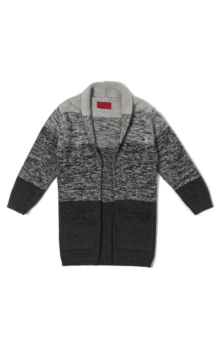 Haus of JR Jarred Cardigan Heather Grey