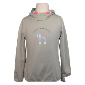 Horze 'Chloe' Rainbow Technical Hoodie in Pumice Stone - Children's Medium