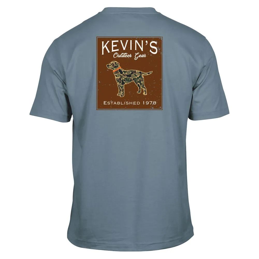 Kevin's Kids Camo Dog Short Sleeve T-Shirt