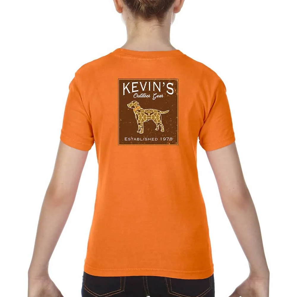 Kevin's Kids Camo Dog Short Sleeve T-Shirt