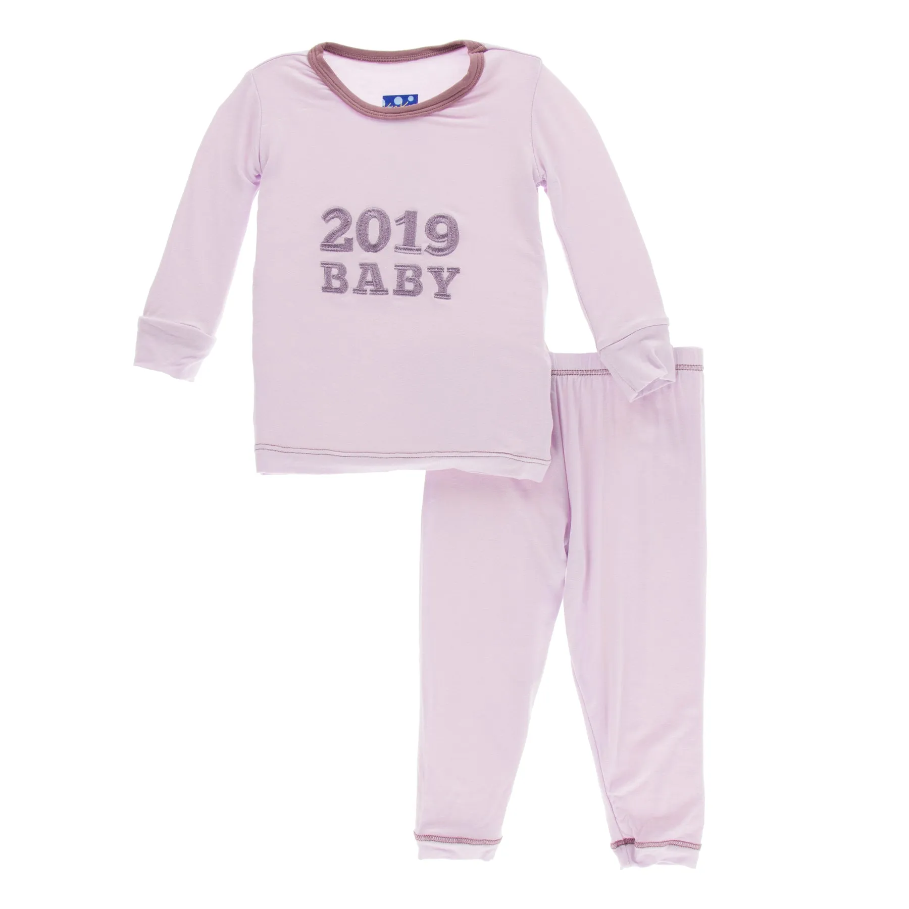 Kickee Pants Applique Pajama Set - Thistle 2019 Baby