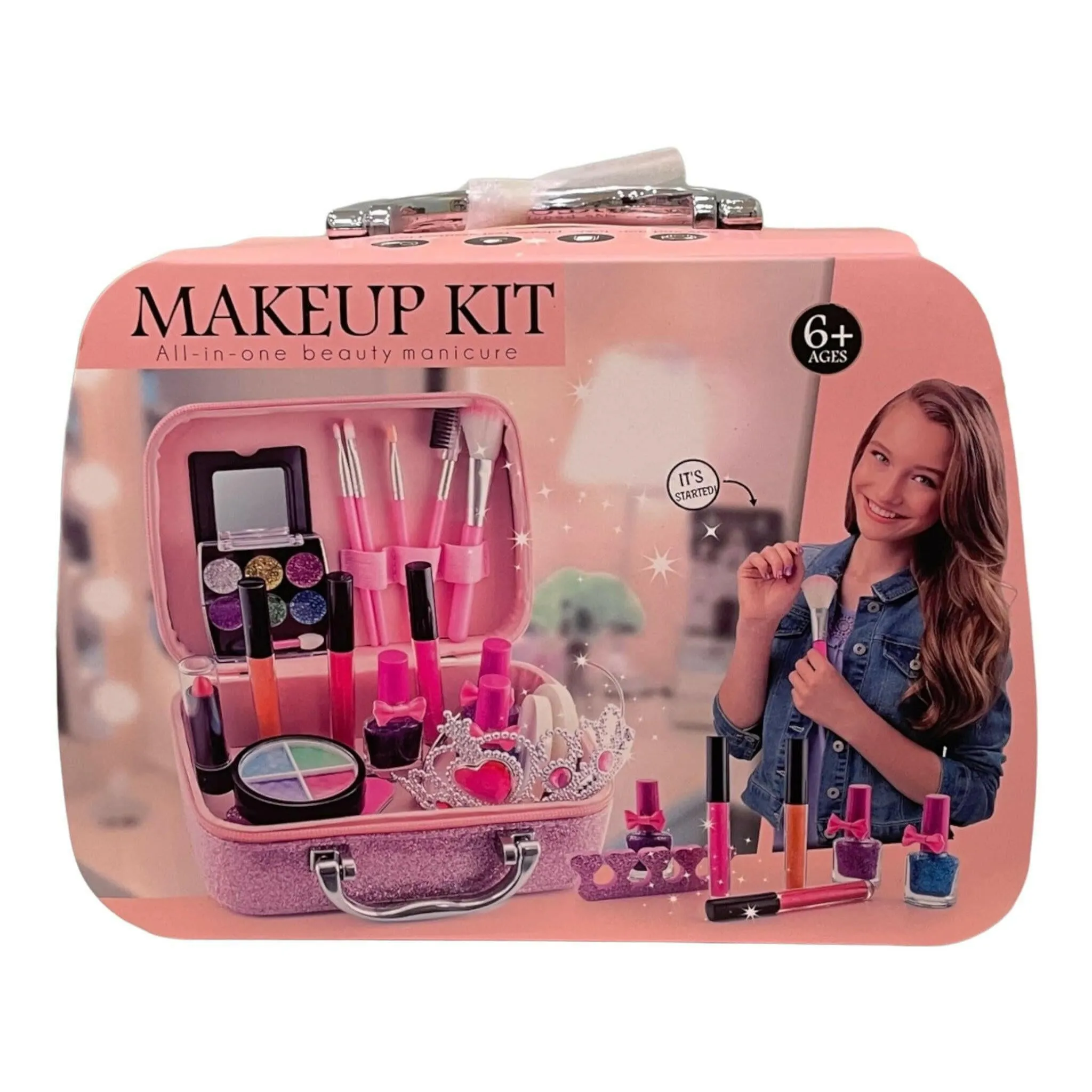 Kids Makeup All-In-One Beauty Children's Cosmetics Manicure Kit