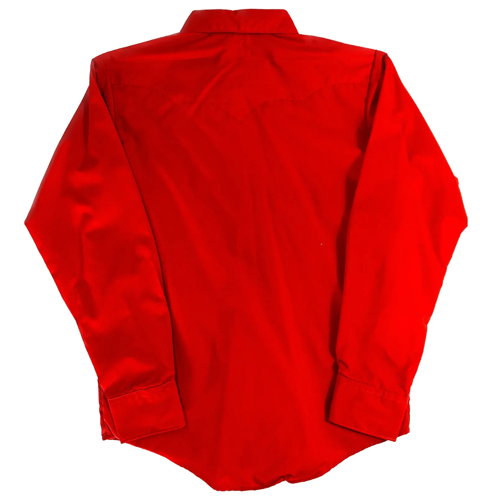 Kid's Youth Vintage Solid Red Western Shirt