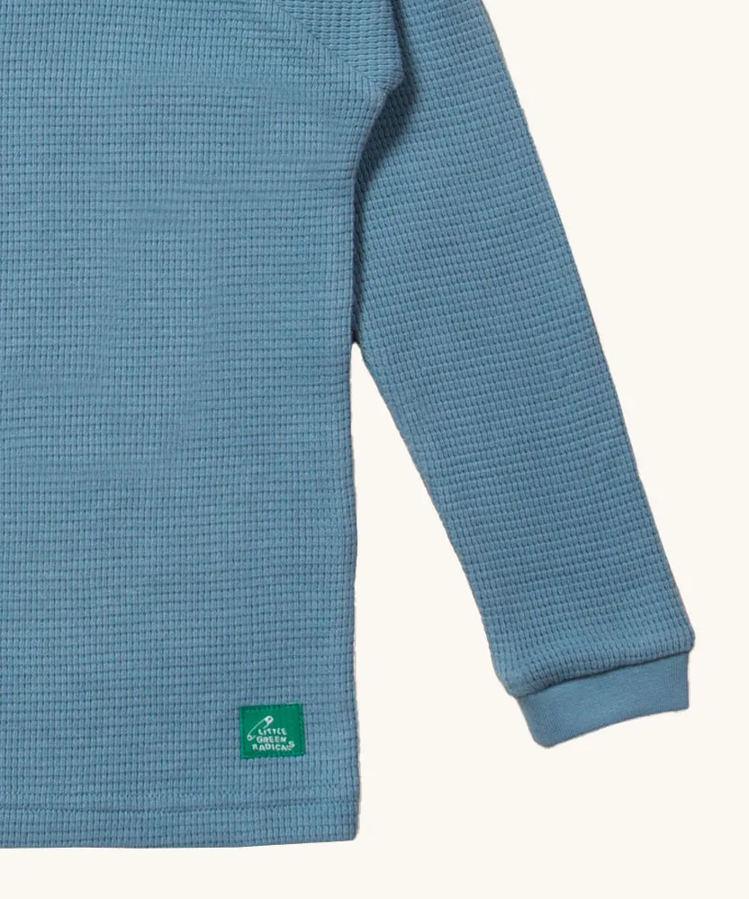 LGR Long Sleeve Waffle Top - Dreamy Blue