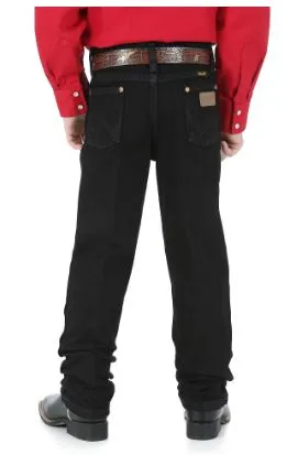 Little Boy's Wrangler 13MWJBK Overdyed Black Cowboy Cut® Collection Original Fit Jeans (1T-7)