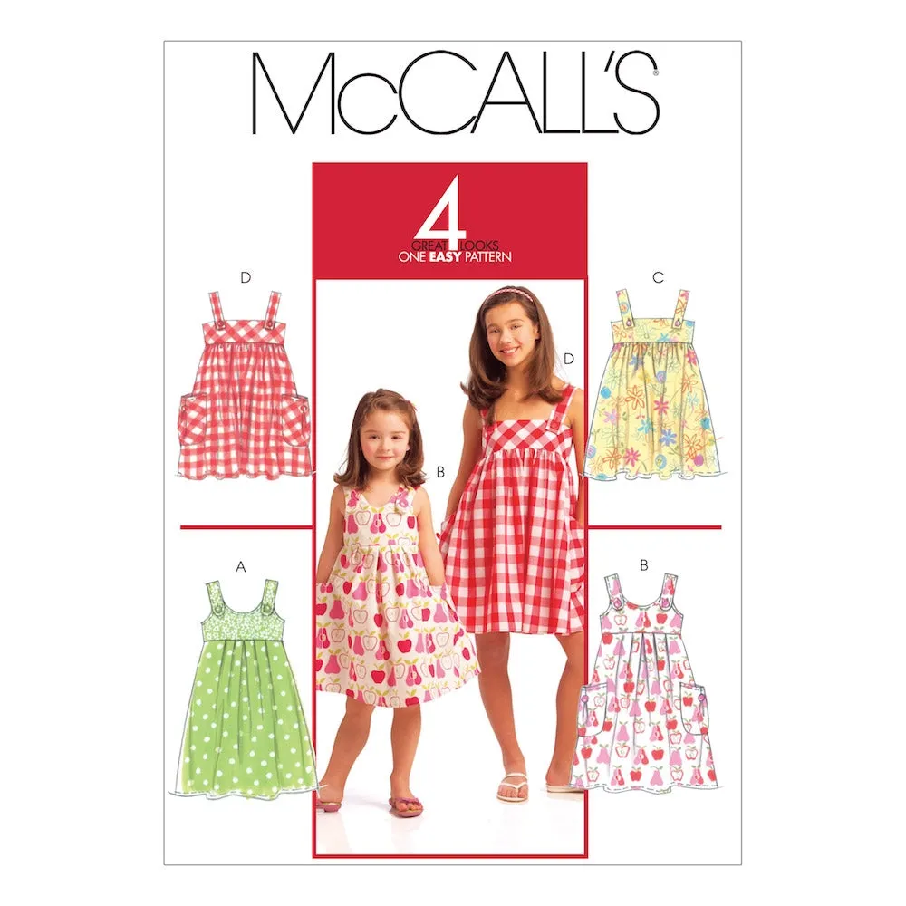 McCall's Pattern M5613 Children's/Girls' Dresses