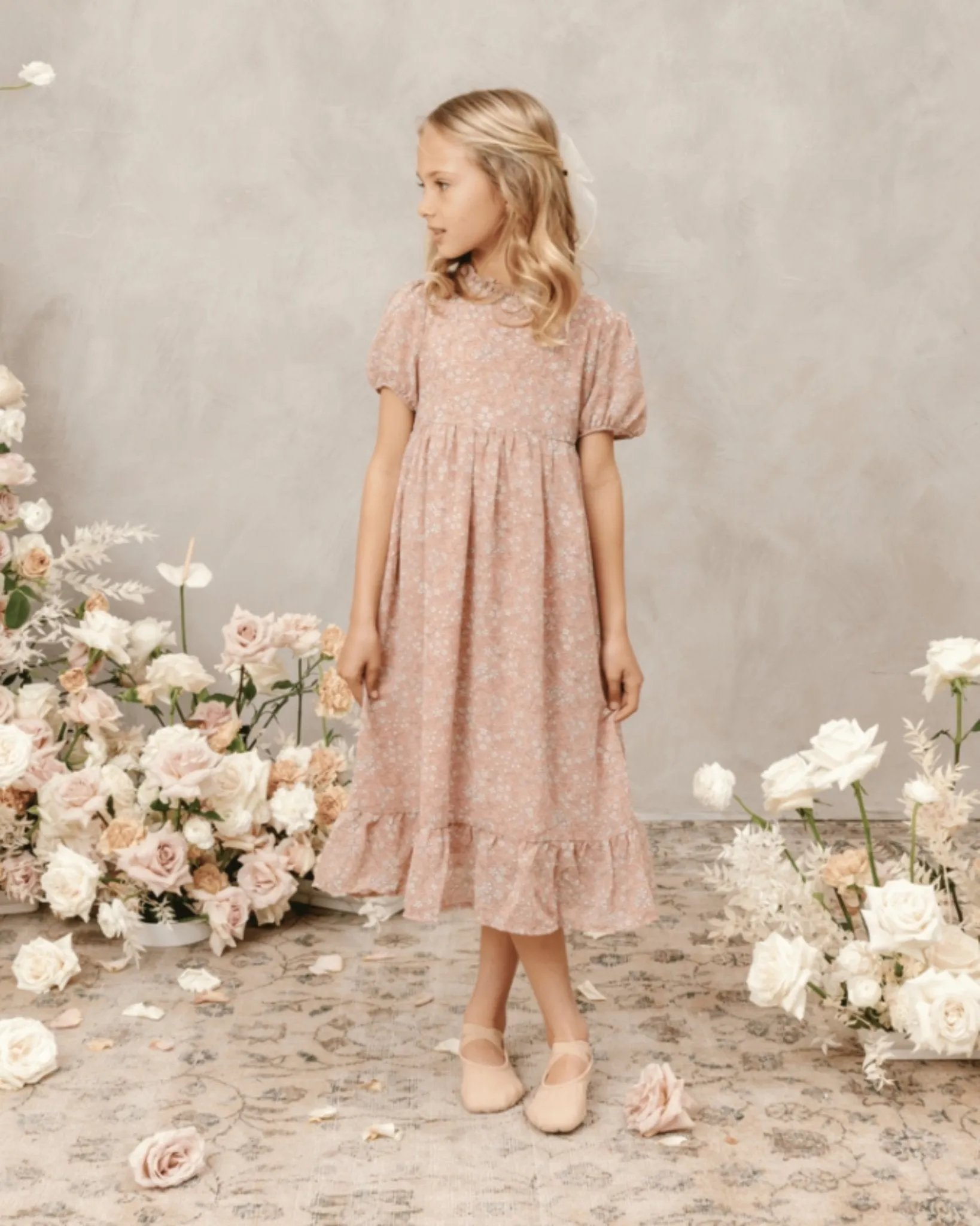 NoraLee Girls Wendy Dress In Rose Fleur