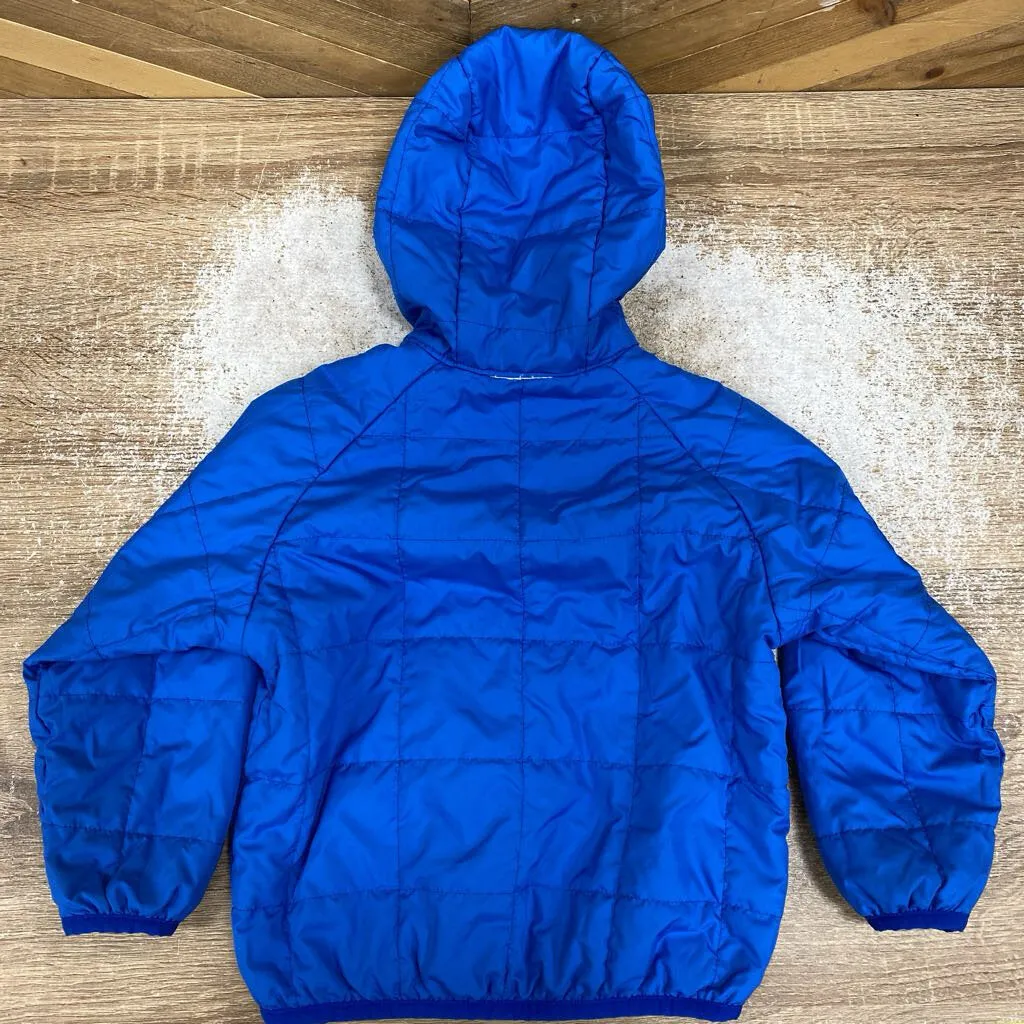 Patagonia- nano puff reversible hooded jacket-MSRP compared $129 : Blue -children-3T