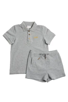 Personalised Children's Shorts & Top Set - Grey