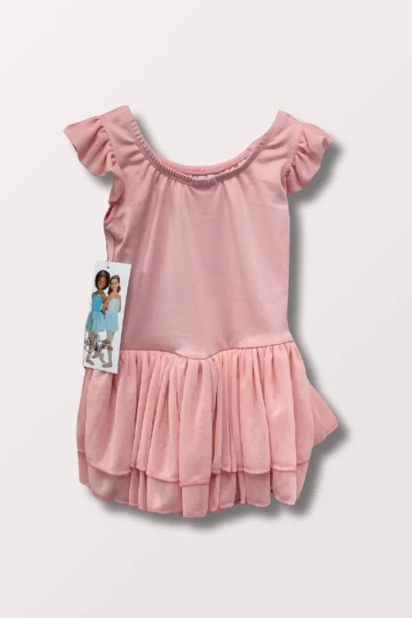 Princess Aurora Flutter Sleeve Leotard Dress - Light Pink