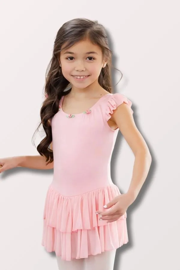 Princess Aurora Flutter Sleeve Leotard Dress - Light Pink