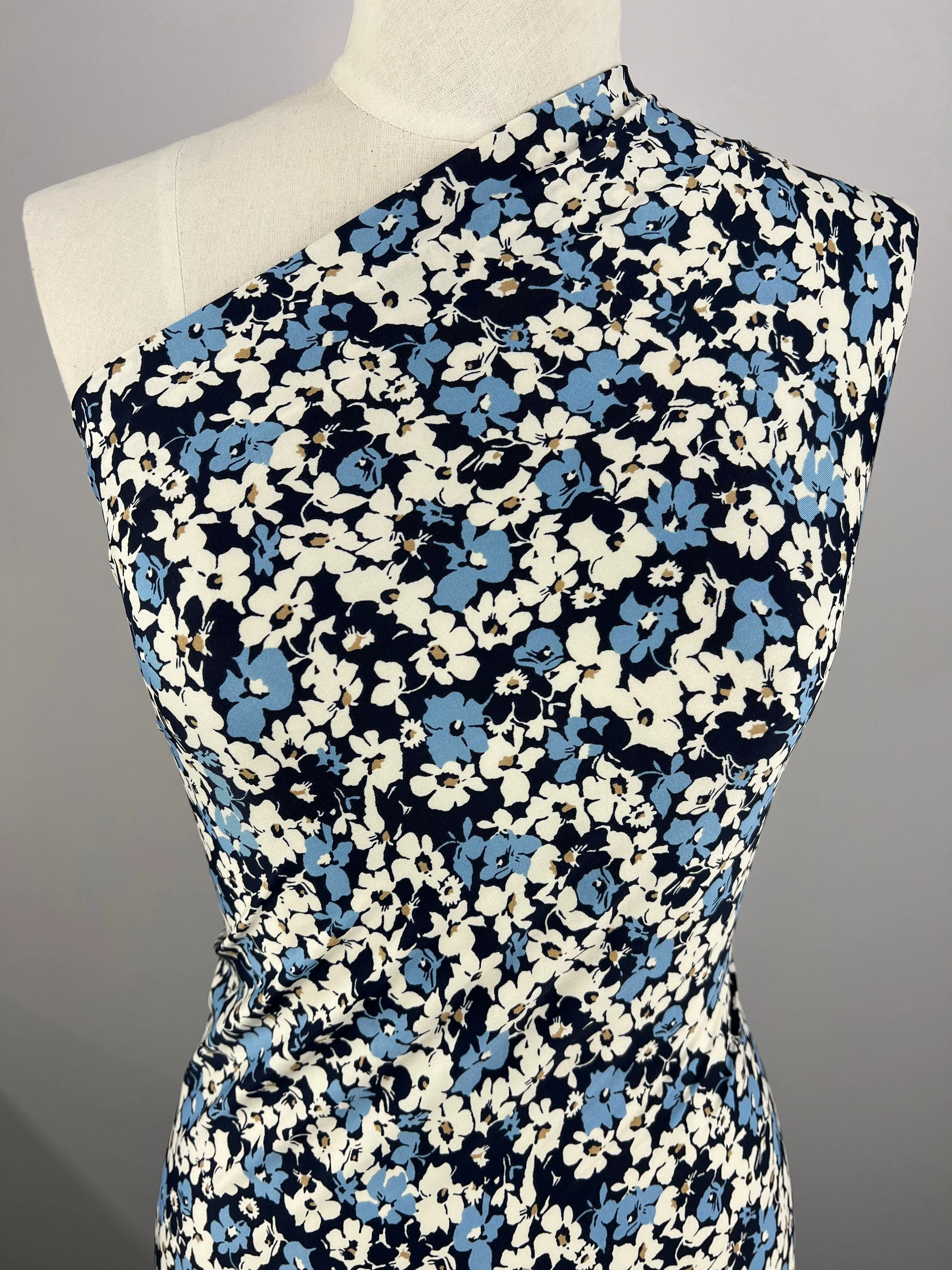 Printed Lycra - Blu Density - 150cm