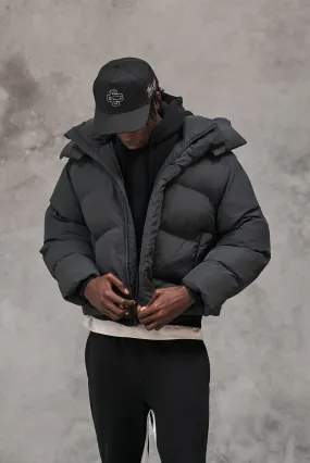 PUFFER COAT - BLACK